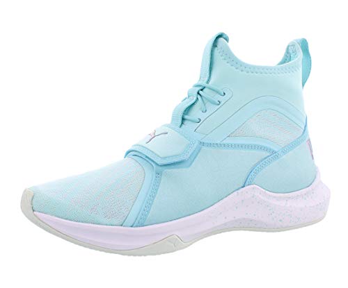 PUMA Womens Phenom Shimmer Training Athletic Shoes, Sky Blue, Size 8.0