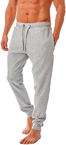 Iron Mountain IMPNT206_LGRM_4XL Męskie spodnie dresowe z przędzy z odzyski, przyjazne dla środowiska, zapobiegający mechaceniu materiał, elastyczne, wygodne, joggery, jasnoszare, rozmiar 4XL