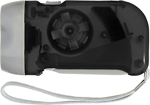 noTrash2003 Batterielose LED Dynamo Taschenlampe Dynamoleuchte und 2 Starke LEDs für Camping, Garage, Notfall, Stromausfall, in 4 Farben (Schwarz) noTrash2003 Batterielose LED Dynamo Taschenlampe Dynamoleuchte und 2 Starke LEDs für Camping, Garage, Notfall, Stromausfall, in 4 Farben (Schwarz)