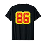 Photo Gallery block numbered #86 jersey athletic style varsity sports indietro maglietta Photo Gallery block numbered #86 jersey athletic style varsity sports indietro maglietta