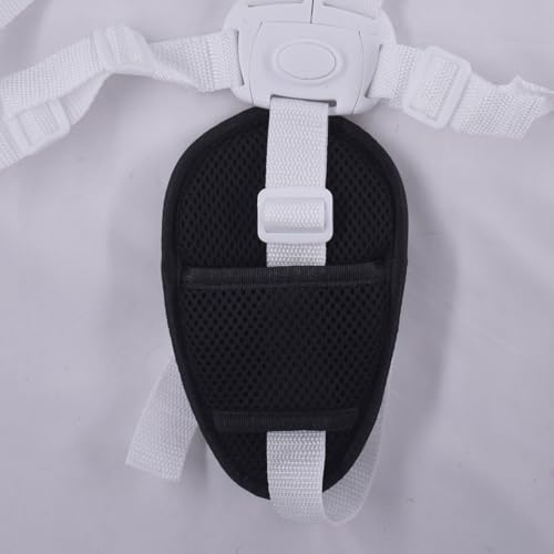 Image of 2 Pcs Seat Straps Crotch Cushion,Stroller Crotch Pads Universal Cushion Crotch Pads for Pushchair High Chair,Comfort Cushion Seat Strap Covers(Black)