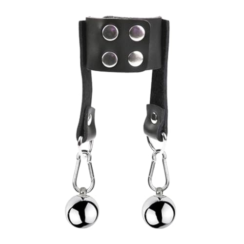 Hodenpresse Hoden Folter Geräte Stretcher Extrem Chastity CBT Ball Torture Penis Extender Cockringe Hodengewichte für Männer Verstellbar Train mit Metal Balls BDSM Sex Sexspielzeug Hodenpranger
