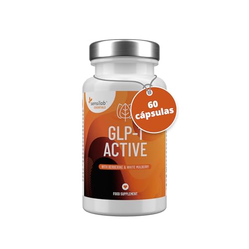 GLP-1 con Berberina, Cromo y Morera Blanca - Vegano - 60 Cápsulas para 30 Días - Essentials GLP-1 Active de Sensilab