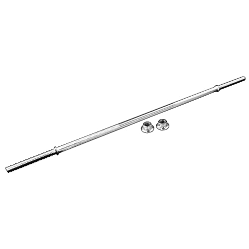 Bonarca バーベルシャフト 120cm シャフト直径24mm 2重ロック固定 滑り止めグリップ トレーニング用 シャフト