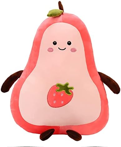 JJ yyds Avocado Plush Toys Cute Plush Pink Avocado Pillow Pillow Stuffed Fruit Fluffy Long Bed Pillow Children’s Toys Gifts for Girls (Color : Green, Height : 35cm)