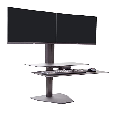 POSTURE Sit2Stand Desk Converter with Dual Monitor Mount