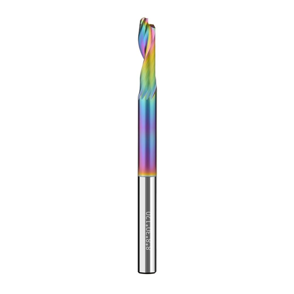 1 szt. 12-32 frez spiralny z węglików spiekanych kolorowy jednoostrzowy aluminiowy wykrawanie stopowe wiertło stopniowe do drewna(5x8x14 80)
