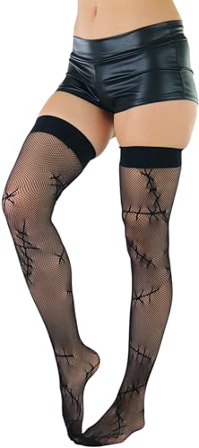Image of ToBeInStyle Women's Bloody Stitches Scar Zombie Frankenstein Costume Tights Pantyhose Living Dead