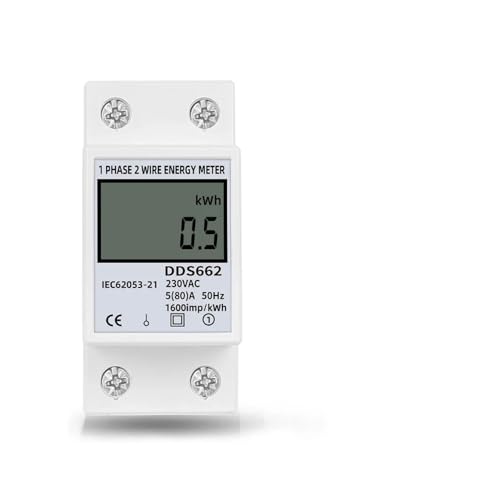 Compteur électrique LCD multifonction 80A avec mesure de tension et courant