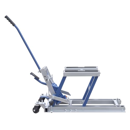 Sollevatore Idraulico Per Moto - Portata 680 Kg - Altezza Regolabile 115-365 Mm - Con Ruote E Sicurezza - Foto 13