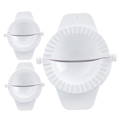 Healifty 3pcs Chinese Dumpling Maker Press Machine Non-slip Handle Manual Dumpling Wrapper Machine for Making