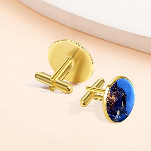 Italië cinque terre Manchetknopen voor mannen set gepersonaliseerd - Image 8