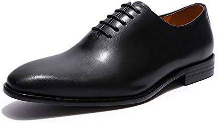 Mens Shoes Leather Classic Oxfords Plain Toe Brogue Lace-Up Wedding Party Modern Formal Business Shoes for Men
