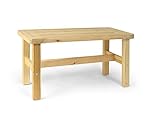 Capacidad de carga: 100 kg Finnsa Sauna de asiento Bancos Aliso de madera
