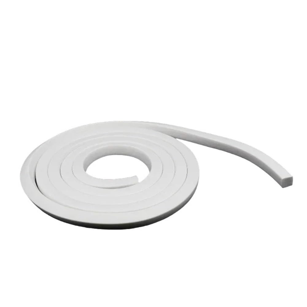 Foam Rubber Strip 1piece Silicone Sponge Doors Windows Gasket Strips, White Foaming Trim Strip Sealing(15MM*20MM*5M)