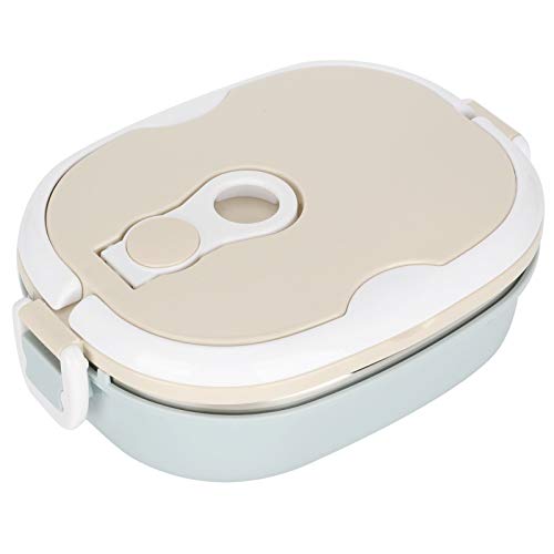 Tbest Insulated Food Container Lunch Box Portable Stainless Steel Insulated Thermal Food Container for Student Children Work2 Layer 1800ml (1 Layer 27x13.5x22.5cm / 10.63x5.31x8.86in)