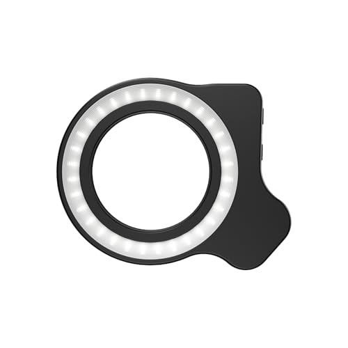 Source de lumière pour photographie mobile et appareil photo avec 45 options et recharge USB C