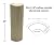 3/4" x 2 3/4" x 8" Poplar (Paint Grade) Hardwood Outside Radius Corner Base Block, Trim Molding (3)