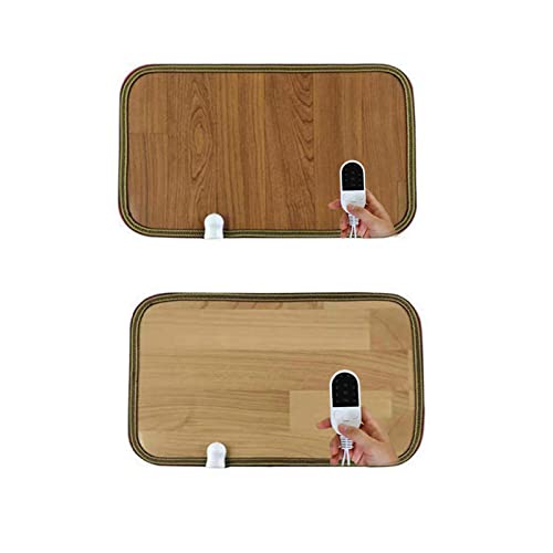 QOXEZY Wood Grain Electric Heated Floor Mats Toes Warming Heater