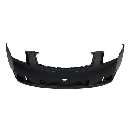 Image of FitParts Compatible with Nissan Sentra 2007-2009 Front Bumper Cover | Primed, Without Parking Sensor Holes, Ready to Paint, OEM 62022ET30J, NI1000242