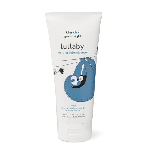 Image of Kiss Kiss Goodnight Lullaby Melting Cleanser 6.00 Fl Oz. | Baby Wash | Newborn Cleanser | Natural Baby Care | Non-Toxic | Fragrance Free | Oil-to-Milk Cleanser | Plant-Based | Organic Ingredients