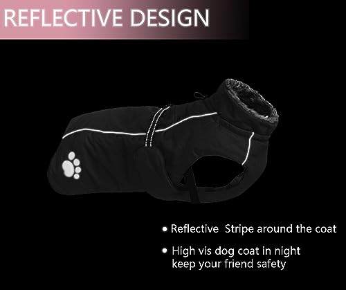 MOREZI Giacca impermeabile per cani, tessuto