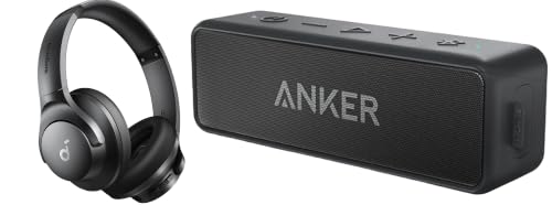Bundle: Soundcore Anker 2 Bluetooth Speaker + Q20i Hybrid ANC Headphones - image 1