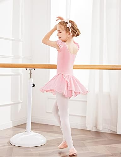 Arshiner Girls Ruffle Sleeve Skirted Leotard Ballet Dance Dresses - 5