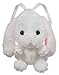 JapanAttitude - Zaino grande in peluche, motivo: coniglio, colore: Bianco