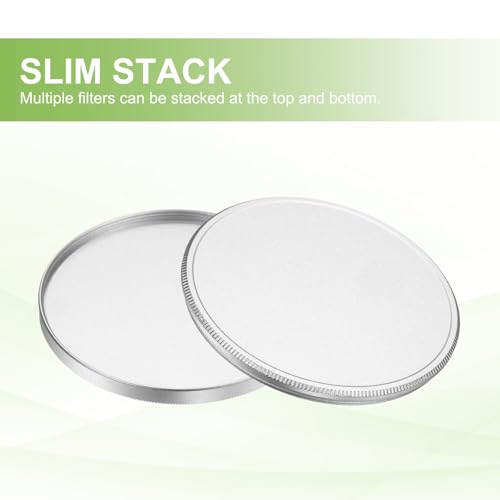 Funda delgada de aluminio PATIKIL evite arañazos en filtro de lente 58 mm 5