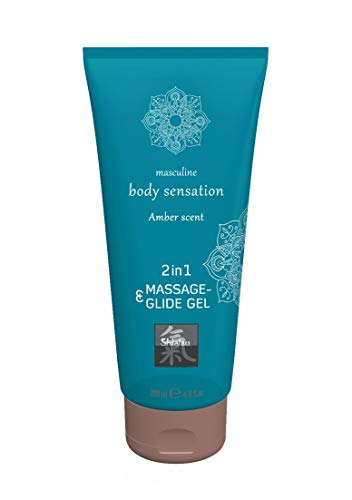 Shiatsu Gel De Masaje Y Deslizamiento 2 En 1 - Ámbar - 1 Unidad