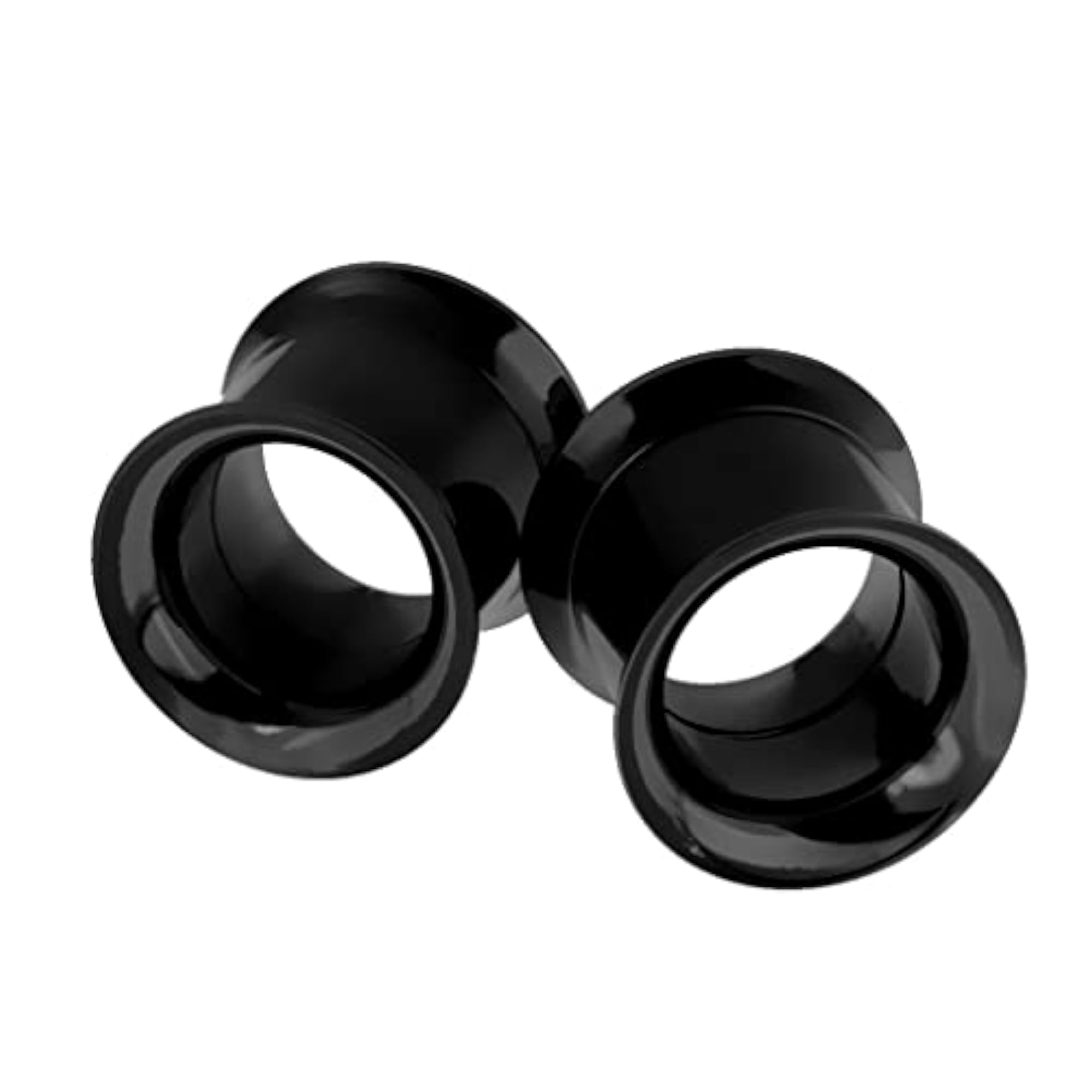 Black Stainless Steel Ear Flesh Tunnels Plugs for Body Art