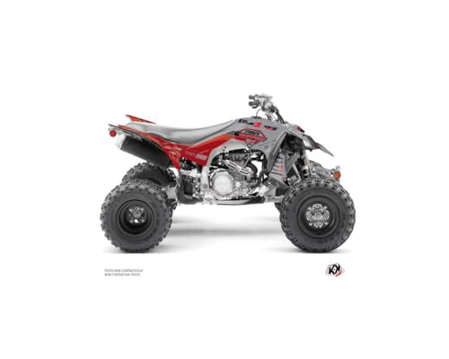 Kit déco quad Yamaha 450 YFZ R Kutvek replica K20 gris rouge 2009-2013