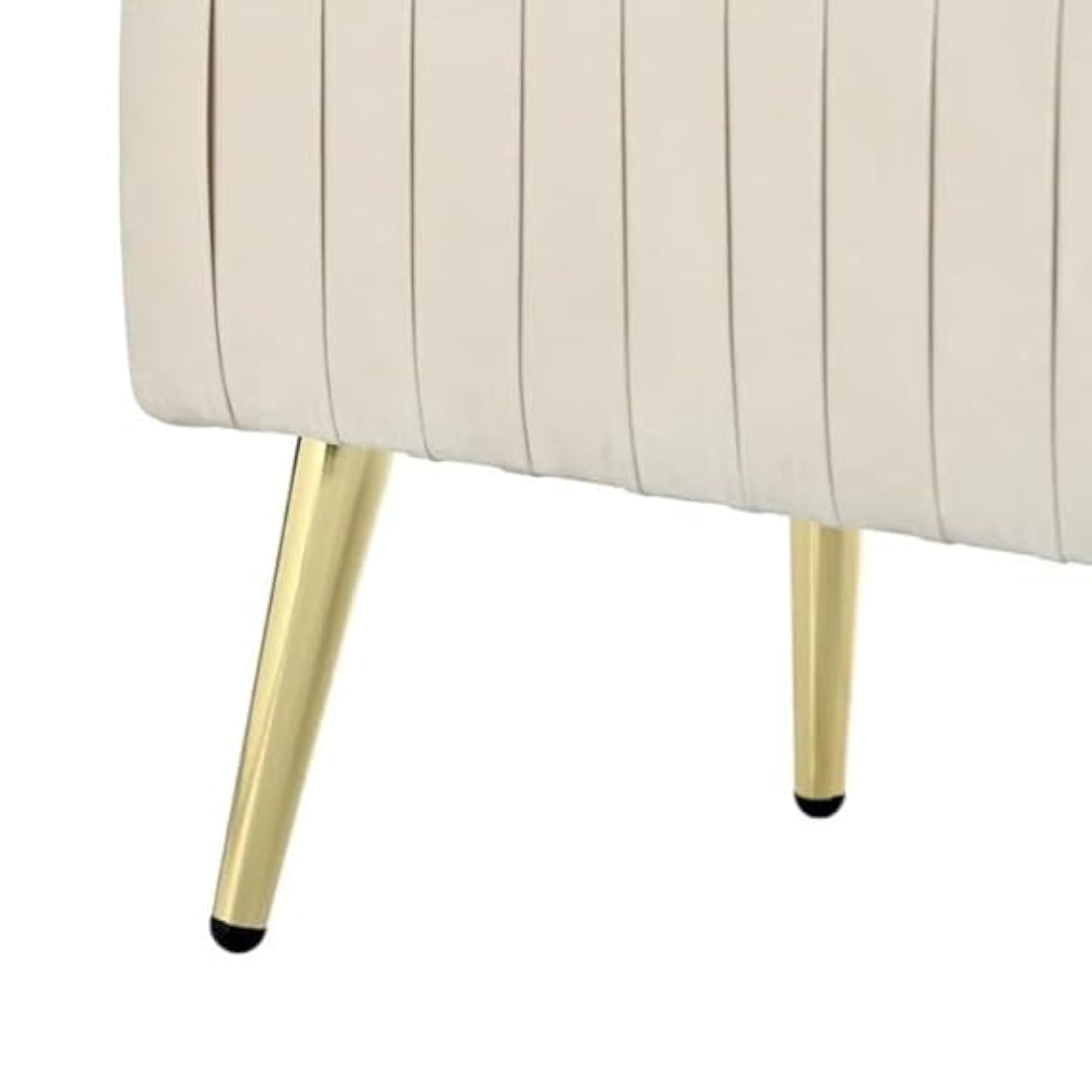 Velvet Button Tufted Flip Top Storage Bench for Living Room