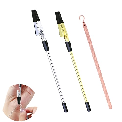 TraVisonyx 3 PCS Bracelet Helper Tool Fastening Auxiliary Tool Bracelet Helper Tool to Put on Yourself Suitable for Jewelry Buckles Necklaces Bracelet