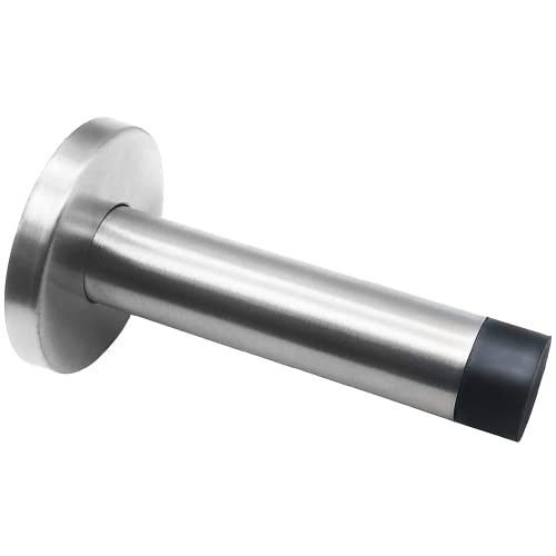 Chrome Door Stopper, 304 Stainless Steel Sound Dampening Door Stop Bumper Wall Protetor, Polished Chrome(10 Pack) #TOP3
