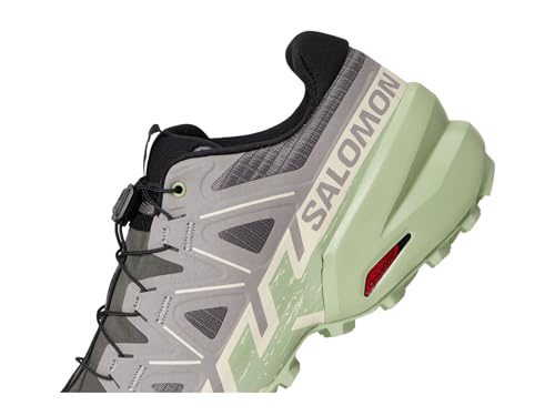 Salomon Womens Speedcross 6 Castlerock/Vanilla Ice/Smoke Green 7 Medium