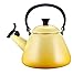 Price comparison product image Le Creuset Kone Stove-Top Kettle with Whistle, Suitable for All Hob Types Including Induction, Enamelled Steel, Capacity: 1.6 L, Soleil, 92000200516000