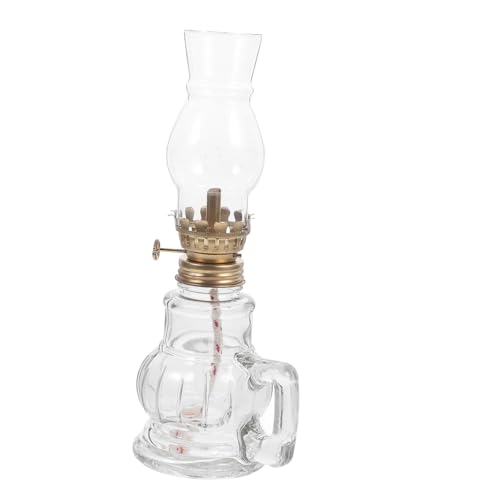 Kerosene Lamp Black Trim Home Goods Home Decor Decoration Small Oil Lantern Oil Lamps for Indoor Use Kerosene Lantern Oil Lamp Crafts Antique Desktop U.k.