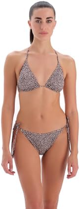 EROS Kaplı Çıkarılabilir askılı Leopar baskılı Balensiz 24SW85135EST Kadın Bikini Takımı, Kahverengi, 38 - Görsel 1