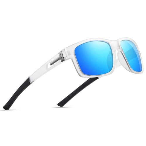 Image of suoso Polarized Sports Sunglasses for Men: UV400 Protection Glasses Wrap Around Goggles for Driving Fishing