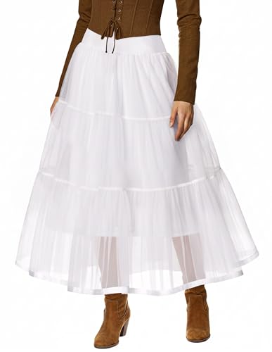 Image of GRACE KARIN Women's Ankle Length Petticoats Wedding Slips Plus Size S-3X