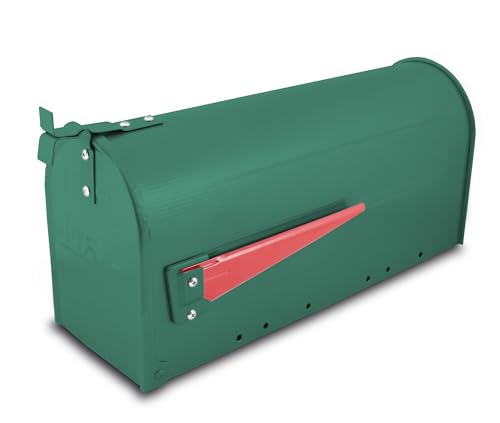 Bituxx US Mailbox Amerikanischer Briefkasten Standbriefkasten Wandbriefkasten Letterbox Grün