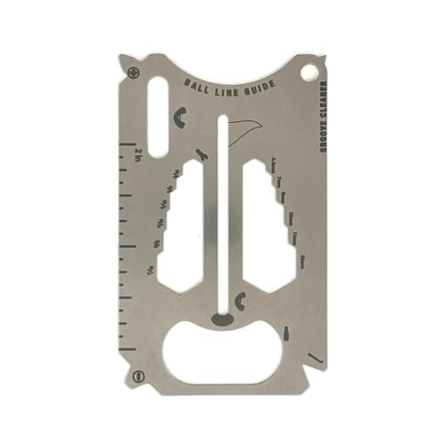 Golf 20-in-1 Credit Card Multi-Tool | Zootility | Divot Tool, Groove Cleaner, Ball Line Guide & More | Stainless Steel, Made in USA