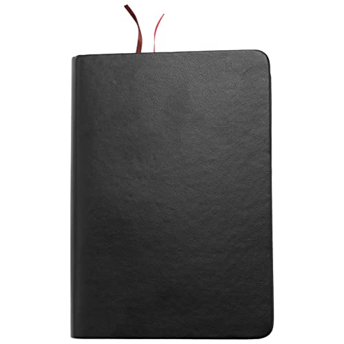 ufearo(シュフェアロ) ヴィンテージ厚紙ノートブックメモ帳PU +紙聖書日記帳ジャーナルアジェンダプランナースクールオフィス文具用品、ブラック+ゴールド