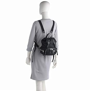 ★美品★　BURBERRY　バーバリー　リュック　バックパック BURBERRY バーバリー リュック バックパック ブラック ホワイト