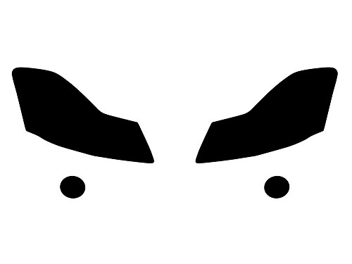 Rvinyl Headlight Protection Film Covers Compatible with Infiniti M35 2006-2010 - Blackout Smoke