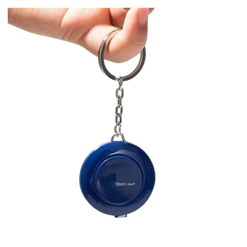 Cinta métrica portátil mini 1.5M negra con llavero miniatura 7