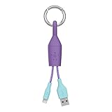 Belkin MIXIT Lightning to USB Clip with 3-Inch 2.4 Amp Lightning ChargeSync Cable for iPhone, iPad and iPod (Purple)