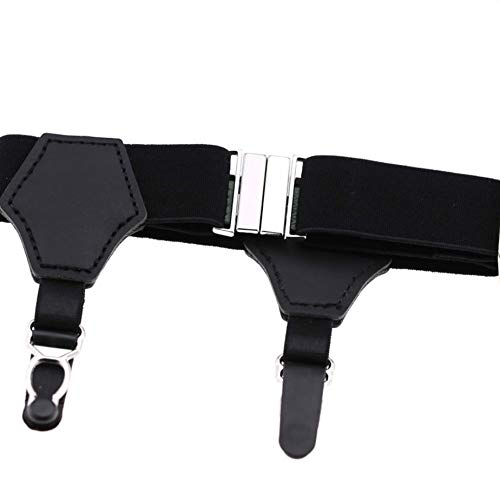 Fengyuanhong 1 Paar Einstellbare elastische Socken Strumpfbänder Metallklammern Männer Socken-Gürtel Sockenhalter Socken Frauen Sockenhalter-Halter-Gurt-Bügel Cover